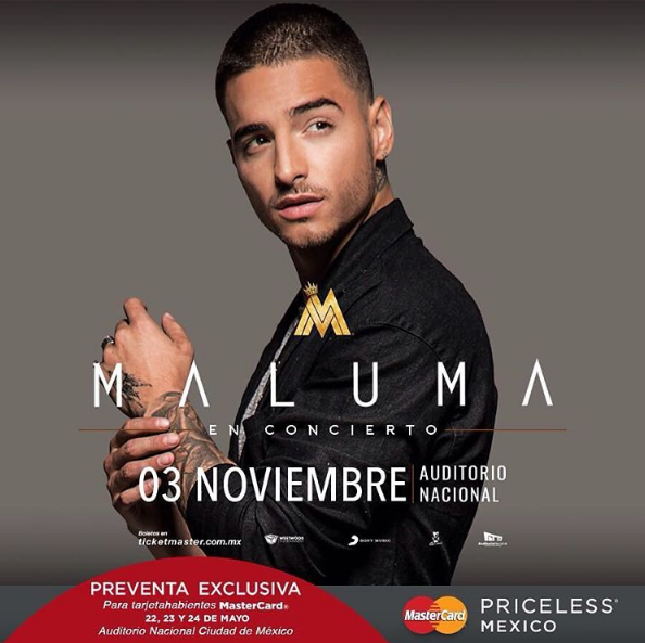 Concierto de Maluma, Pretty Boy, Dirty Boy, en Ciudad de México, México, Jueves, 03 de noviembre de 2016