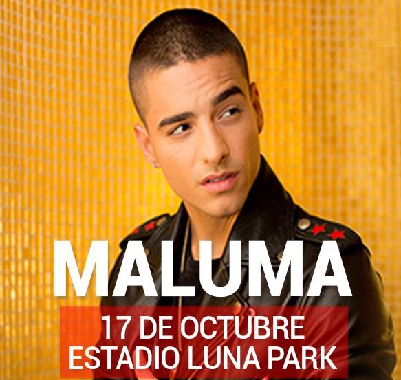 Concierto de Maluma en Buenos Aires, Argentina, Sábado, 17 de octubre de 2015