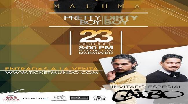 Concierto de Maluma en Maracaibo, Zulia, Venezuela, Viernes, 23 de octubre de 2015