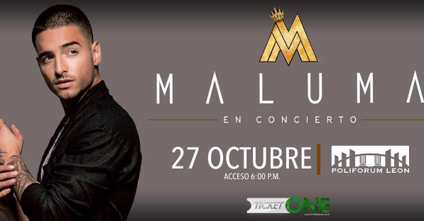 Concierto de Maluma en León, Guanajuato, México, Jueves, 27 de octubre de 2016