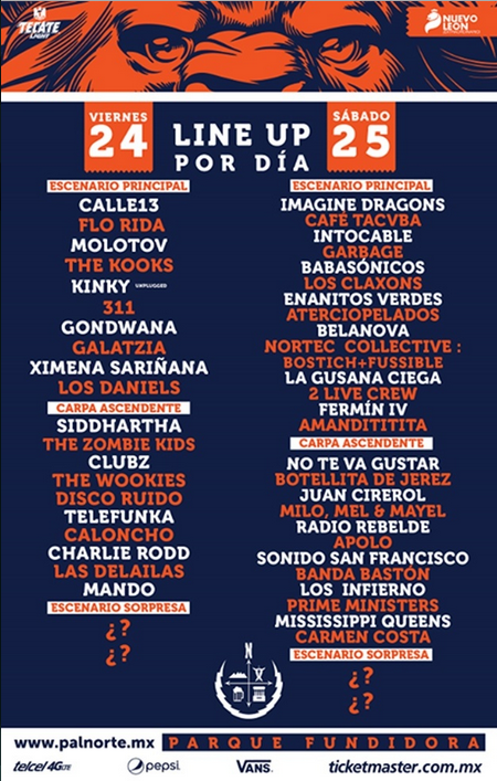 Concierto de Mando en Monterrey, México, Viernes, 24 de abril de 2015
