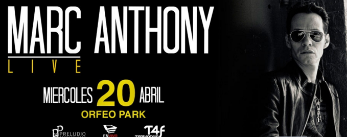 Concierto de Marc Anthony en Córdoba, Argentina, Miércoles, 20 de abril de 2016
