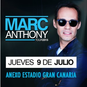Concierto de Marc Anthony en Gran Canaria, Canarias, España, Jueves, 09 de julio de 2015