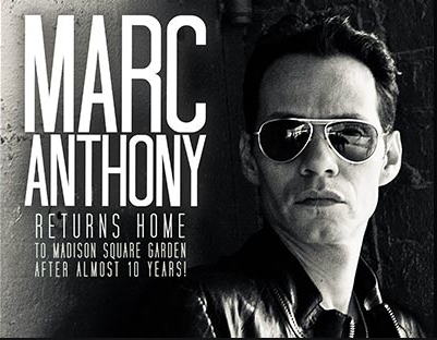 Concierto de Marc Anthony en New York, New York, Estados Unidos, Sábado, 06 de febrero de 2016