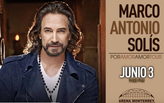 Concierto de Marco Antonio Solís en Monterrey, Nuevo León, México, Viernes, 03 de junio de 2016