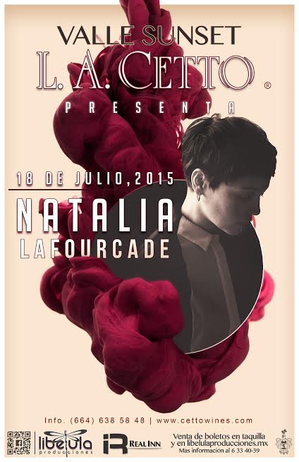 Concierto de Natalia Lafourcade en Valle de Guadalupe, Baja California, México, Sábado, 18 de julio de 2015