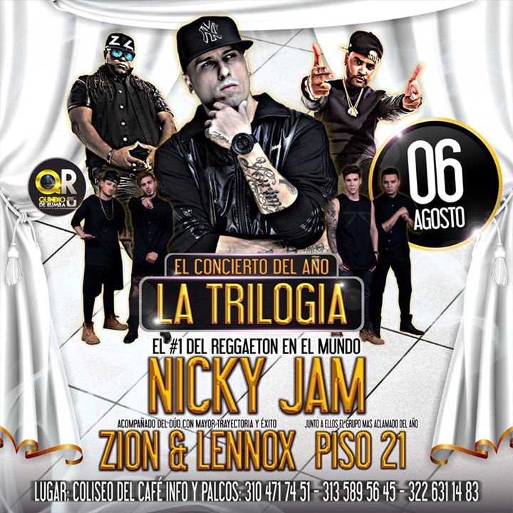 Concierto de Nicky Jam en Armenia, Colombia, Jueves, 06 de agosto de 2015
