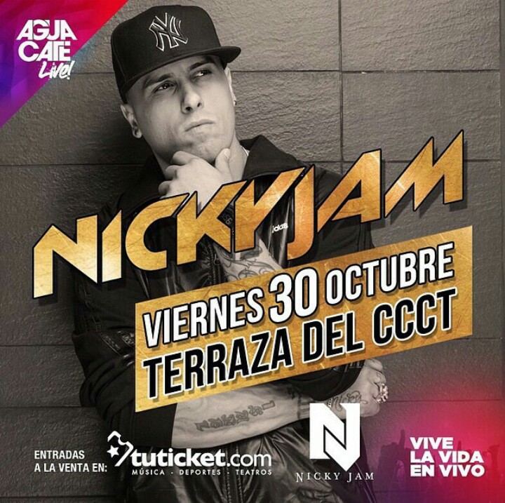 Concierto de Nicky Jam en Caracas, Venezuela, Viernes, 30 de octubre de 2015