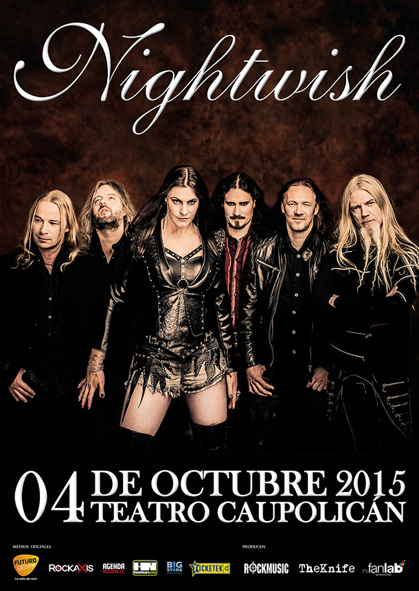 Concierto de Nightwish en Santiago de Chile, Chile, Domingo, 04 de octubre de 2015