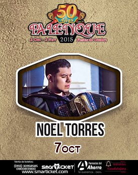 Concierto de Noel Torres en Guadalajara, Jalisco, México, Miércoles, 07 de octubre de 2015