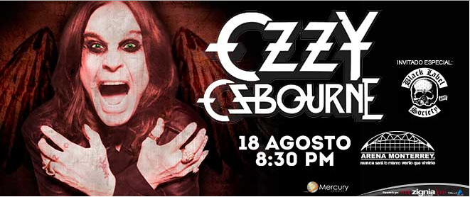 Concierto de Ozzy Osbourne en Monterrey, Nuevo León, México, Martes, 18 de agosto de 2015