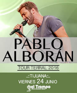 Concierto de Pablo Alborán en Tijuana, Baja California, México, Viernes, 24 de junio de 2016