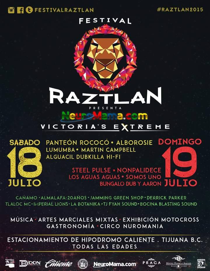 Concierto de Panteón Rococo en Tijuana, Baja California, México, Sábado, 18 de julio de 2015