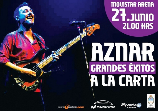 Concierto de Pedro Aznar en Santiago de Chile, Chile, Sábado, 27 de junio de 2015