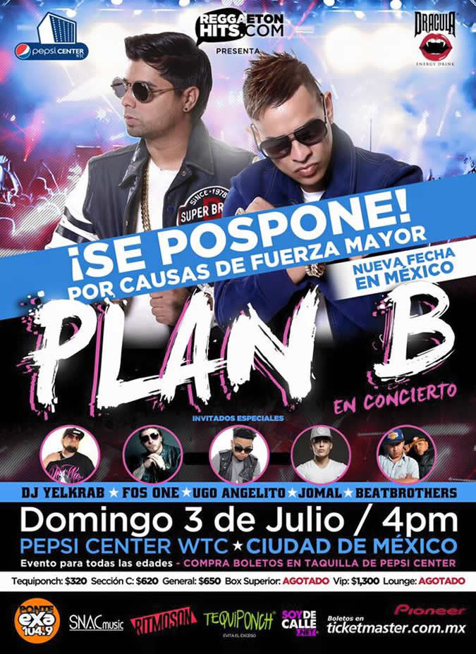 Concierto de Plan B en Ciudad de México, México, Domingo, 03 de julio de 2016