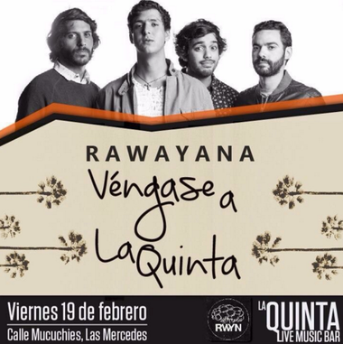 Concierto de Rawayana en Las Mercedes, Caracas, Venezuela, Domingo, 19 de febrero de 2017