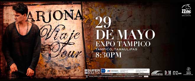 Concierto de Ricardo Arjona en Tampico, Tamaulipas, México, Viernes, 29 de mayo de 2015