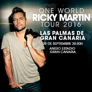 Concierto de Ricky Martin en Palmas de Gran Canaria, España, Viernes, 09 de septiembre de 2016