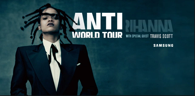 Concierto de Rihanna en San Diego, California, Estados Unidos, Viernes, 26 de febrero de 2016