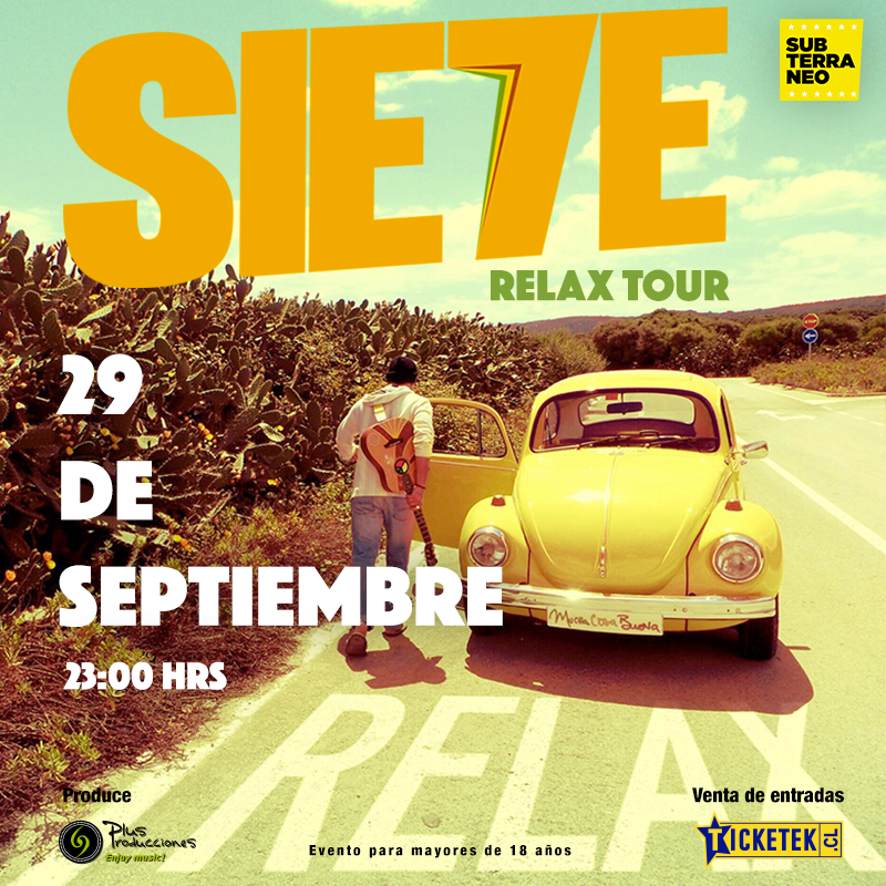Concierto de Sie7e en Santiago de Chile, Chile, Jueves, 29 de septiembre de 2016