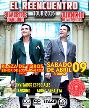 Concierto de Silvestre Dangond en Bucaramanga, Colombia, Sábado, 09 de abril de 2016