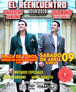 Concierto de Juancho de la Espriella  en Bucaramanga, Colombia, Sábado, 09 de abril de 2016