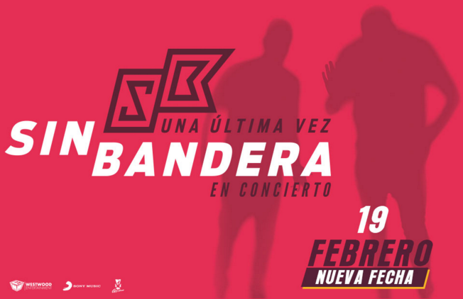 Concierto de Sin Bandera en Monterrey, Nuevo León, México, Viernes, 19 de febrero de 2016