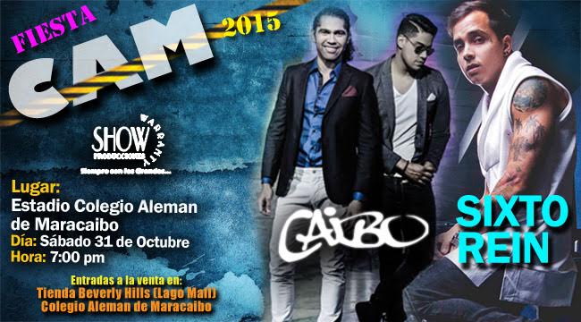 Concierto de Sixto Rein en Maracaibo, Zulia, Venezuela, Sábado, 31 de octubre de 2015