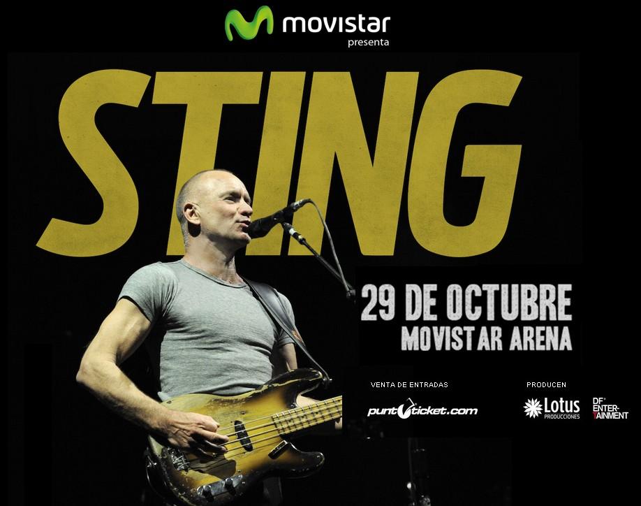 Concierto de Sting en Santiago de Chile, Chile, Martes, 29 de diciembre de 2015