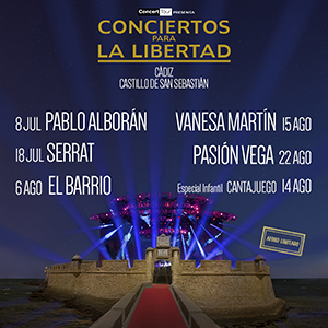 Concierto de Vanesa Martín en Cádiz, España, Sábado, 15 de agosto de 2015