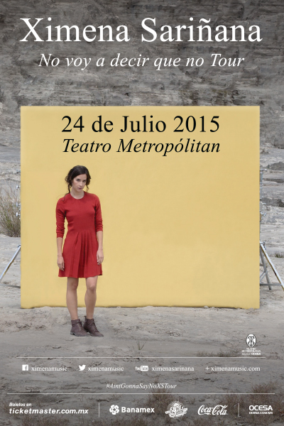 Concierto de Ximena Sariñana en DF, México, Viernes, 24 de julio de 2015