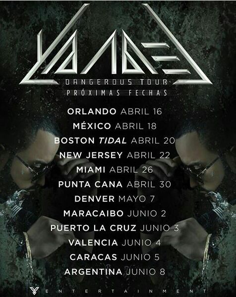 Concierto de Yandel en Denver, Colorado, Estados Unidos, Sábado, 07 de mayo de 2016