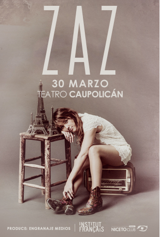 Concierto de Zaz en Santiago, Chile, Sábado, 30 de mayo de 2015