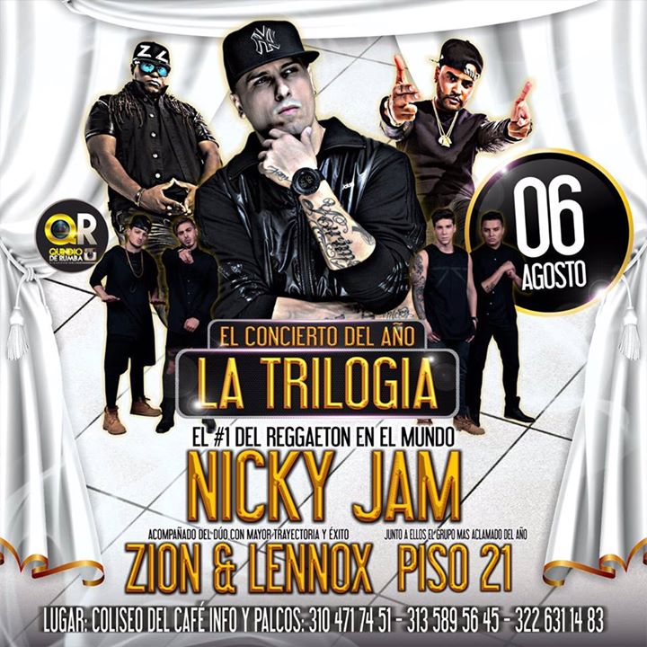 Concierto de Zion en Armenia, Colombia, Jueves, 06 de agosto de 2015