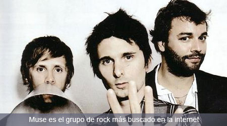 Muse es la banda de rock más buscada en internet Muse es la banda de rock más buscada en internet