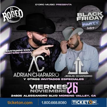 Concierto de Adrián Chaparro en Moreno Valley, California, Estados Unidos, Viernes, 26 de noviembre de 2021