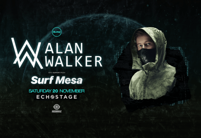 Concierto de Alan Walker en Washington D. C., Estados Unidos, Sábado, 20 de noviembre de 2021