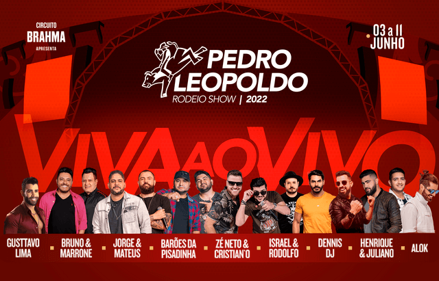 Concierto de Gusttavo Lima en Pedro Leopoldo, Brasil, Viernes, 03 de junio de 2022