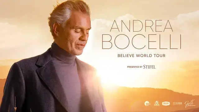 Concierto de Andrea Bocelli, Believe World Tour, en Amsterdam, Países Bajos, Lunes, 10 de enero de 2022