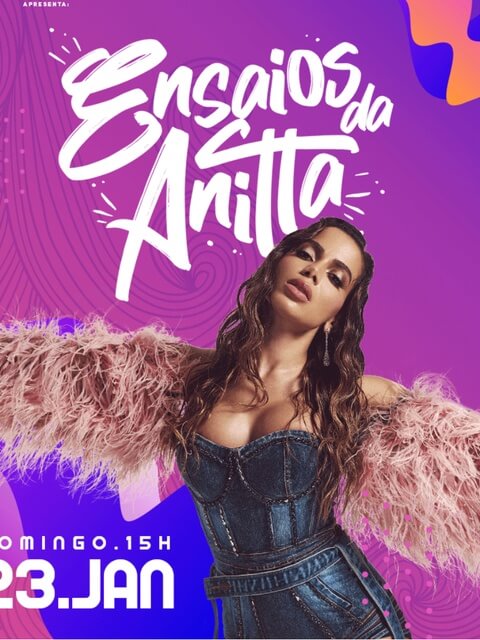 Concierto de Anitta, Ensaios da Anitta, en Rio de Janeiro, Brasil, Domingo, 23 de enero de 2022