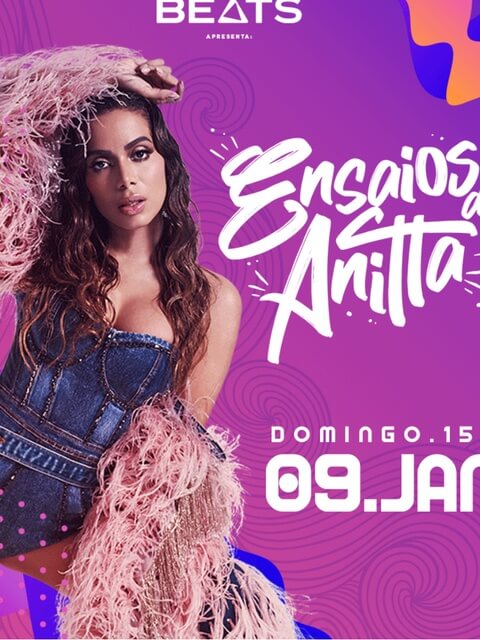 Concierto de Anitta, Ensaios da Anitta, en Rio de Janeiro, Brasil, Domingo, 09 de enero de 2022