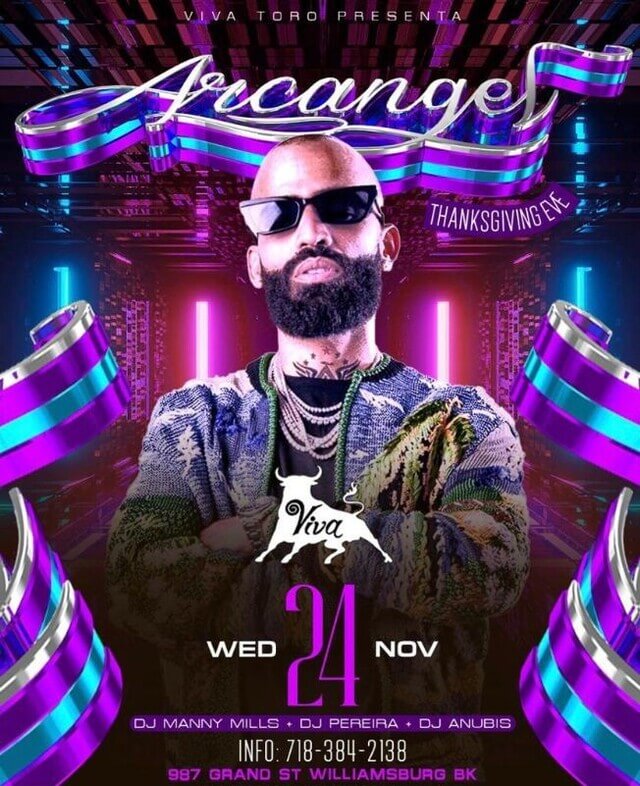 Concierto de Arcangel en Brooklyn, Nueva York, Estados Unidos, Miércoles, 24 de noviembre de 2021