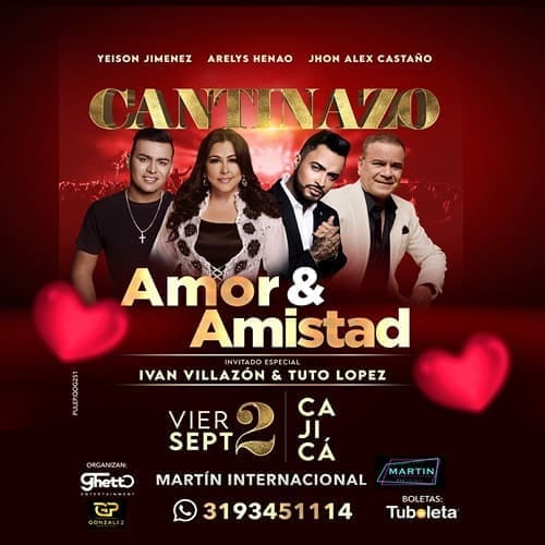 Concierto de Iván Villazón en Cajicá, Cundinamarca, Colombia, Viernes, 02 de septiembre de 2022