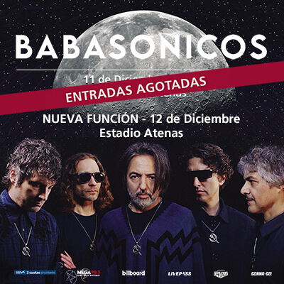 Concierto de Babasónicos en La Plata, Argentina, Domingo, 12 de diciembre de 2021