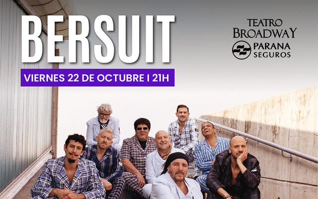Concierto de Bersuit Vergarabat en Buenos Aires, Argentina, Viernes, 22 de octubre de 2021