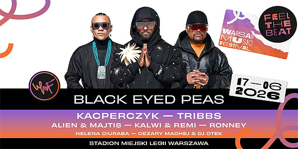Concierto de Black Eyed Peas en Varsovia, Polonia, Miércoles, 17 de junio de 2026