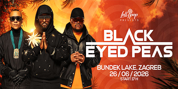 Concierto de Black Eyed Peas en Zagreb, Croacia, Viernes, 26 de junio de 2026