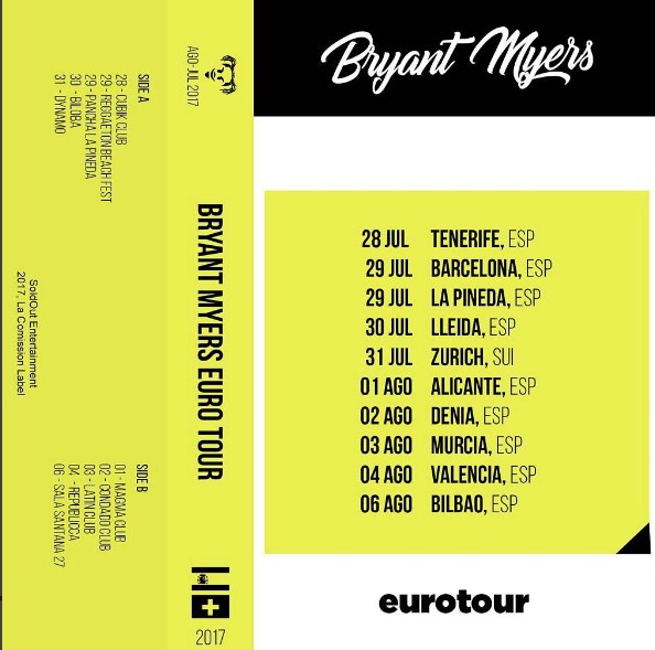 Concierto de Bryant Myers en Murcia, España, Jueves, 03 de agosto de 2017