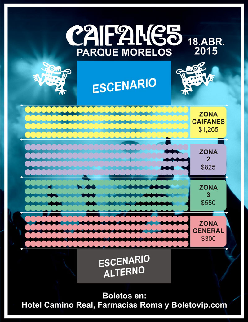 Concierto de Caifanes en Tijuana, Baja California, México, Sábado, 18 de abril de 2015