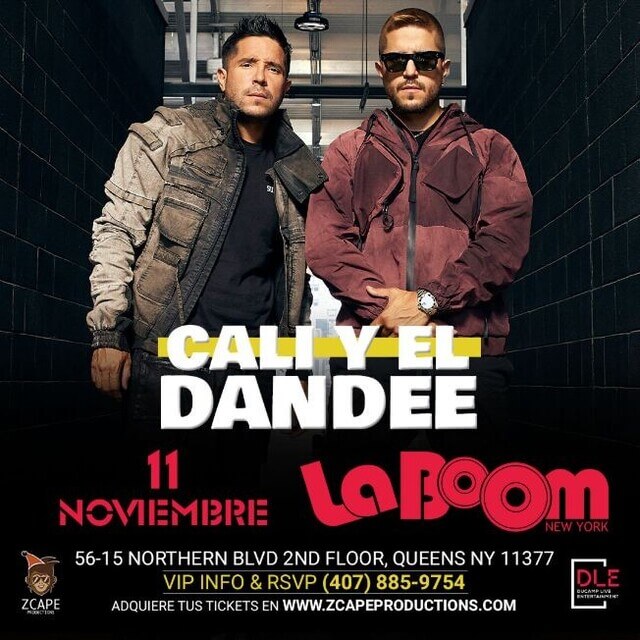 Concierto de Cali y El Dandee en Woodside, Nueva York, Estados Unidos, Jueves, 11 de noviembre de 2021